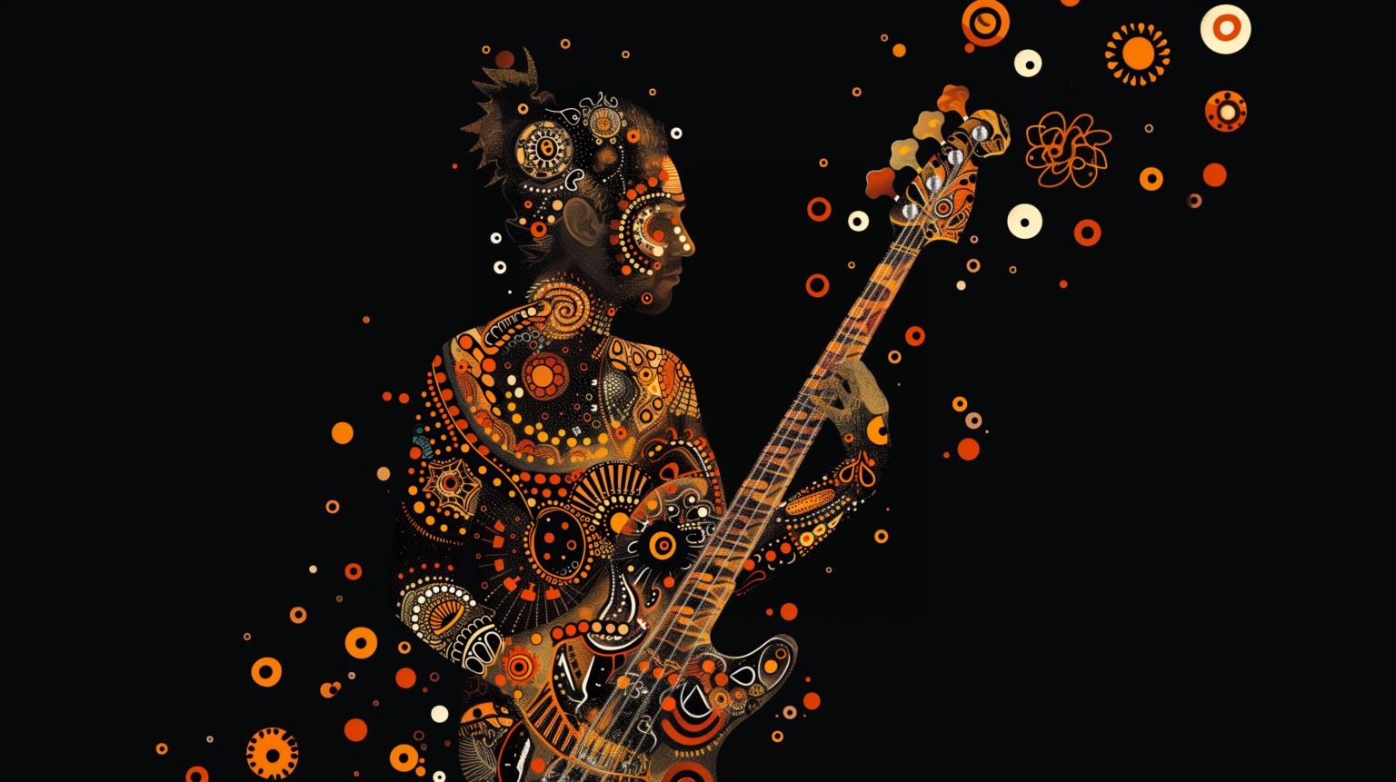 WilFriedBass_Aboriginal_Sandsculpture Wil Fried Bass - Bassist aus Mainz www.wilfriedbass.de