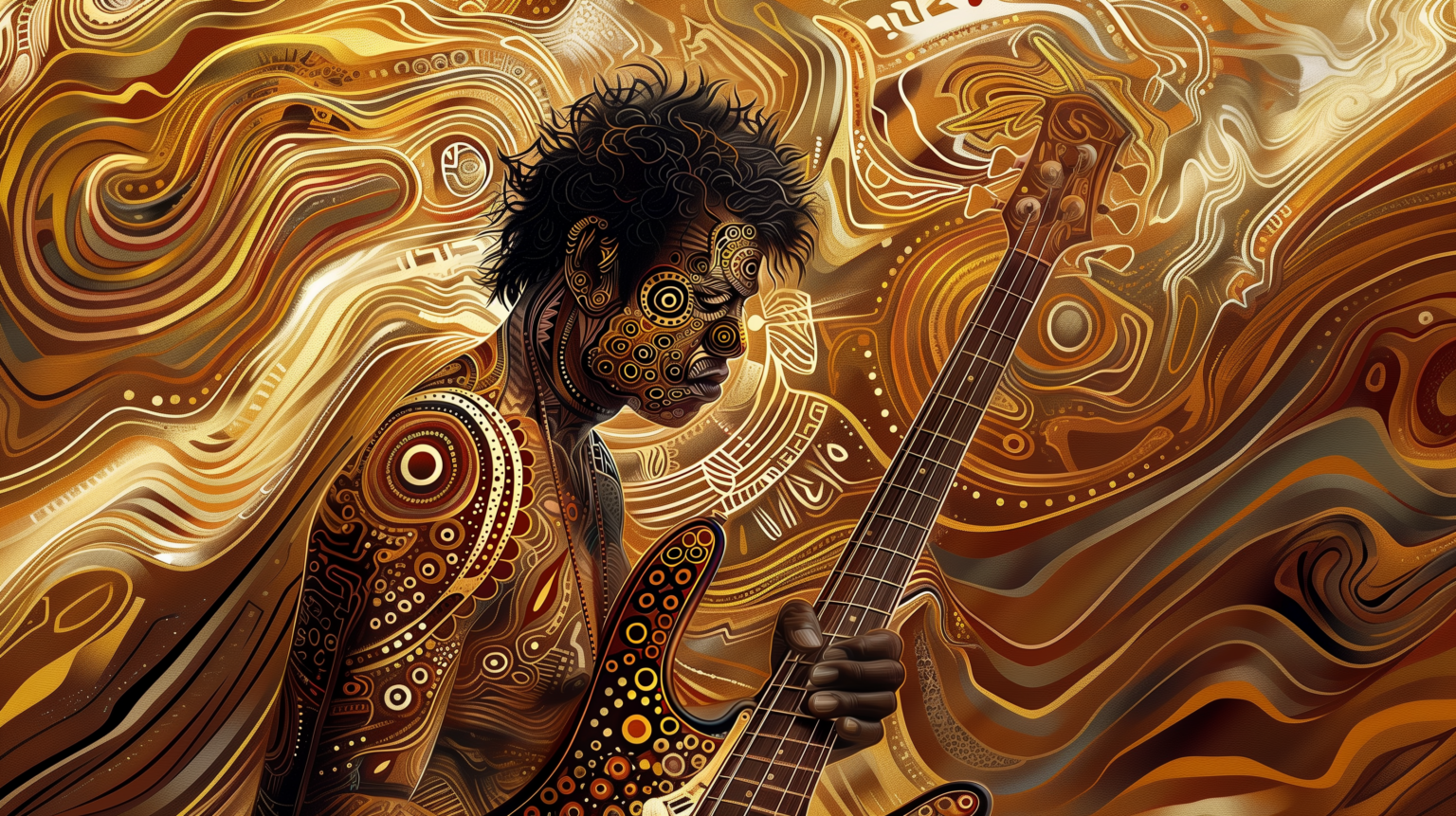 WilFriedBass_Aboriginal_Sandsculpture_2 Wil Fried Bass - Bassist aus Mainz www.wilfriedbass.de